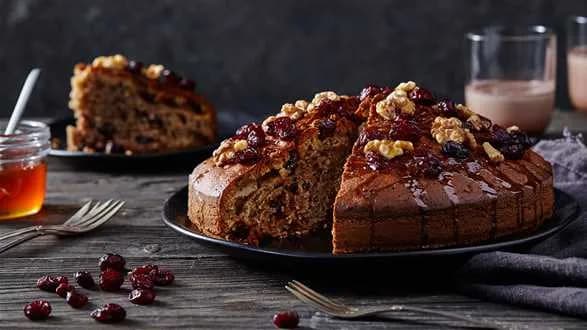 Keks żurawinowy z orzechami włoskimi