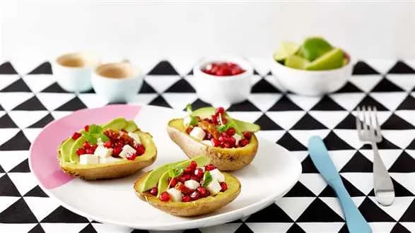 Pieczone ziemniaki nadziewane