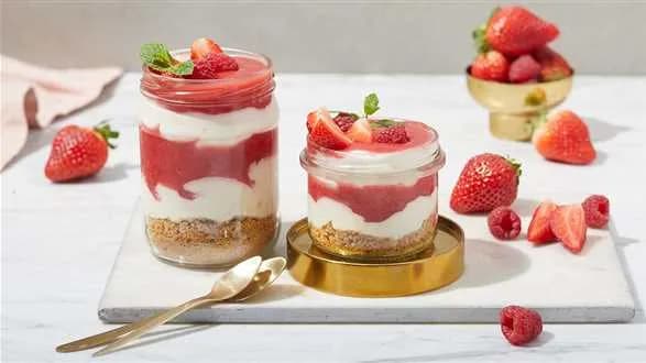 Sernik na zimno w słoiku