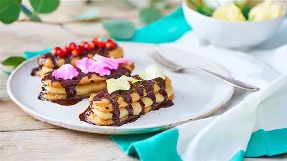 Wegańskie eklerki z kremem cytrynowym