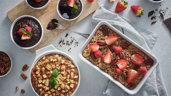 Pieczona owsianka à la szarlotka