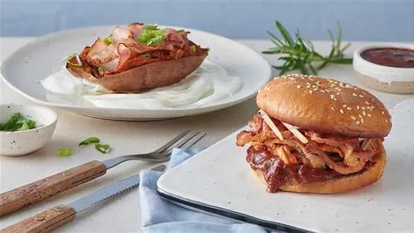 Pulled pork na 2 sposoby: faszerowane bataty i kanapki