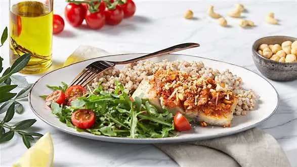 Filet z dorsza pod orzechową kruszonką