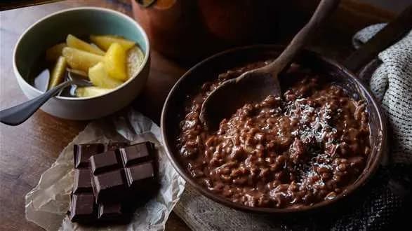 Risotto czekoladowo-jabłkowe