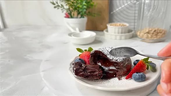 Fondant czekoladowy fit