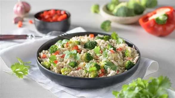 Ryż z mięsem mielonym i warzywami