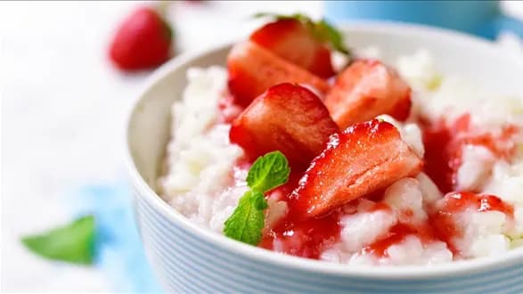 Ryż z truskawkami