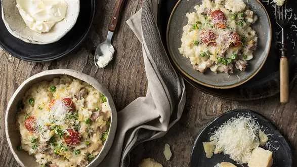 Risotto z indykiem, cytryną i serkiem mascarpone