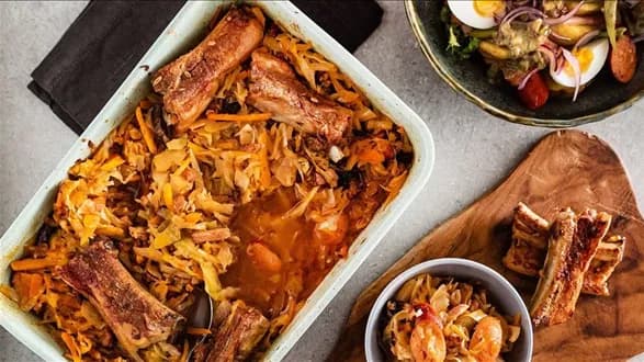 Żeberka w kapuście