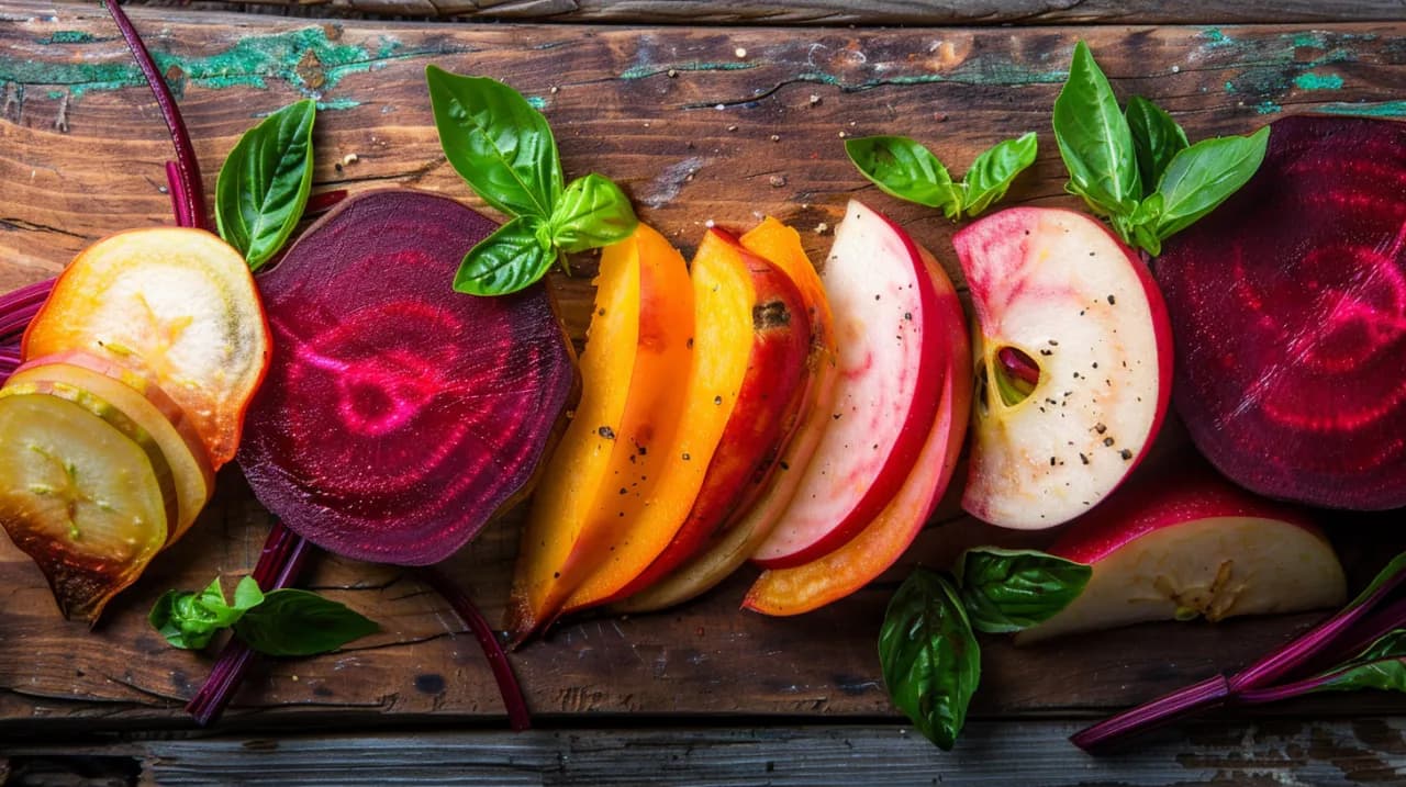 Zupa krem z pieczonego buraka, jabłka i sera koziego