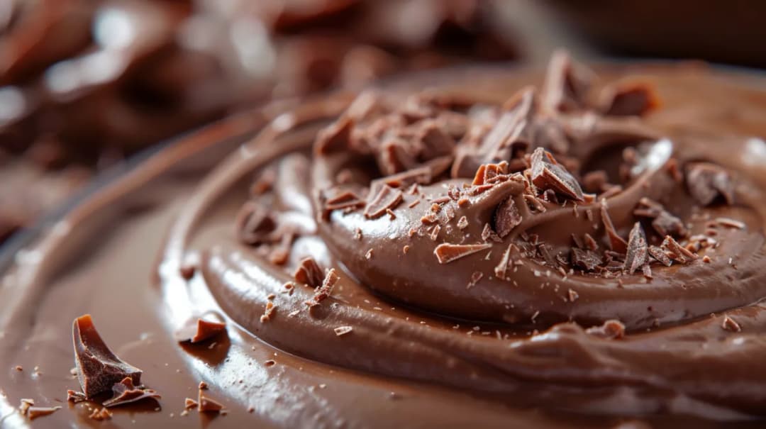 Krem z Nutelli, mascarpone, śmietany i wiórków czekoladowych
