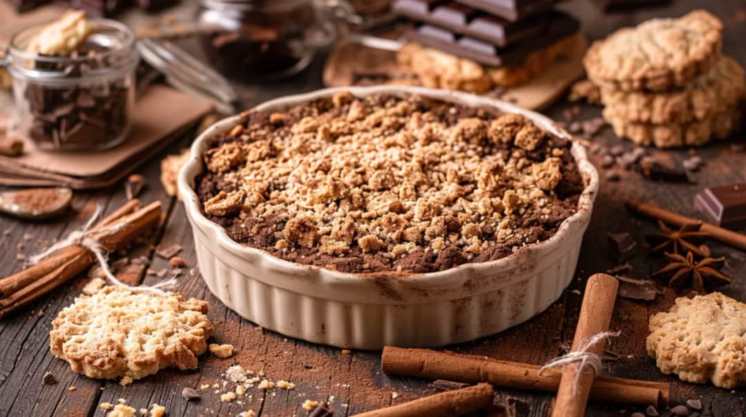 Spód do ciasta z ciastek, masła i kakao